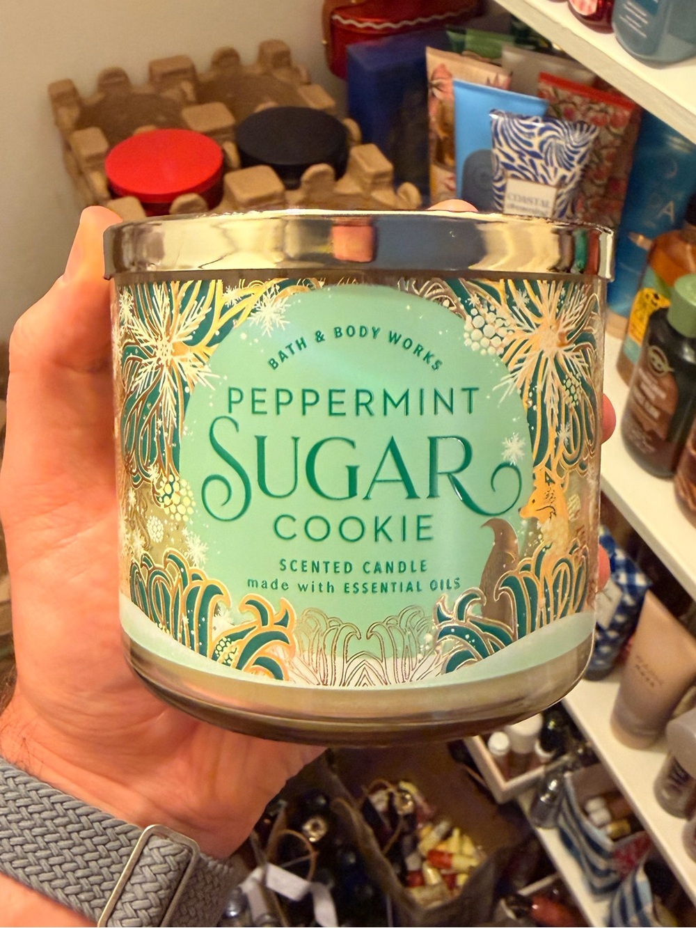 Bath & Body Works Peppermint Sugar Cookie 3-Wick Candle